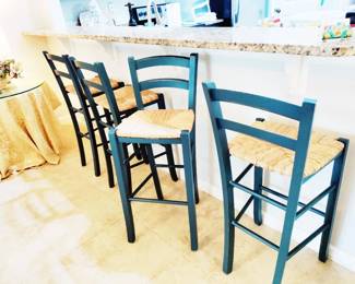4 BAR STOOLS, 29" CHAIR SEAT HEIGHT