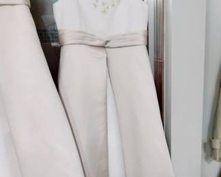 GIRLS SIZE 4 BRIDAL GOWN, ALSO IDENTICAL ONE IN A SIZE 10