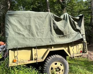 6). Military Utility Trailer - Manufactured in 10-87,