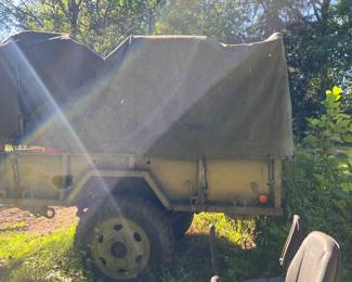 6). Military Utility Trailer - Manufactured in 10-87,