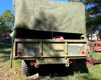 6). Military Utility Trailer - Manufactured in 10-87,
