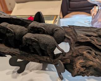 African elephant carving