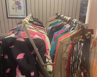 Tons of clothes. Sizes small and medium mostly