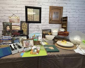 Kitchen Accessories, Wall Art & Movie Collection – Home Accents, Frames & DVD Lot