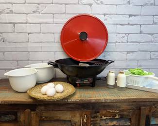 Electric Wok Cooking Set – Perfect for Stir-Fry, Steaming and More! (Food Not Included)