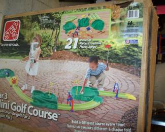 Kid's mini golf course