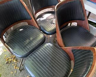 Vintage swivel chairs, in need of some lovin.