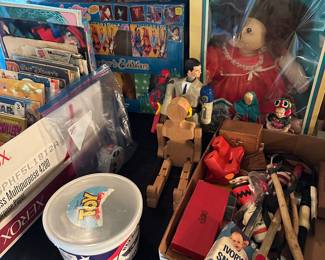 Many vintage age toys