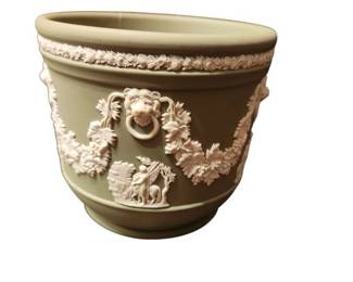 Green Wedgewood Planter