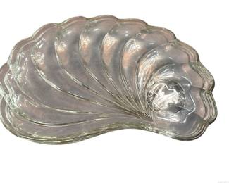 Hazel Atlas Colonial Swirl Sea Shell Snack Plate