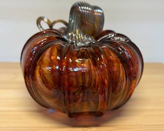 Small Luke Adams Glass pumpkin $ 40.00
