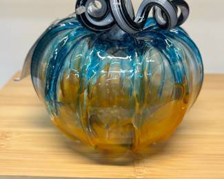 Large Luke Adams Glass pumpkin $ 60.00