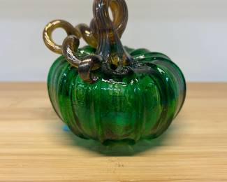Small Luke Adams Glass pumpkin $ 40.00