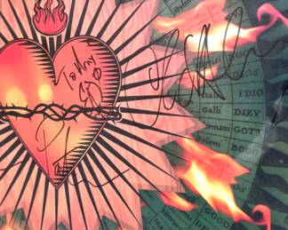 Signed 1995 LIVE Concert Poster – Bill Graham Presents, P.J. Harvey, Veruca Salt, Shoreline Amphitheatre