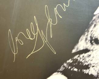 Autographed Dita Von Teese Art Print – Glamour Burlesque Photo, Gold Signature