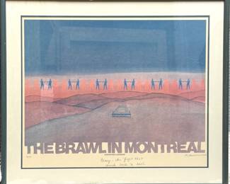 The Brawl in Montreal Limited Edition Print – Duran vs. Leonard 1980 Fight, Signed & Numbered