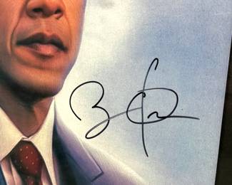 Framed Barack Obama Autographed Rolling Stone Cover – 2008 ‘A New Hope’ Presidential Edition