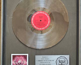Journey ‘Infinity’ RIAA Platinum Record Award – 1978 Columbia Records – Presented to Arny Granat