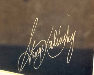 George Kalinsky Signed Elvis Presley Photograph – MSG 1972 Concert, Framed