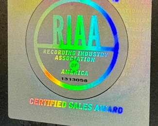 Zac Brown Band RIAA Certified Award – Presented to Arny Granat, Jam Productions (Gold & Platinum Albums)