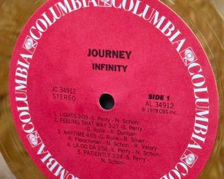 Journey ‘Infinity’ 1978 RIAA Gold Record Award – Columbia Records – Presented to Arny Granat