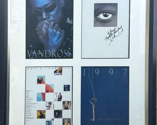 Luther Vandross Signed 1997 ‘Your Secret Love’ World Tour Framed Display – Authentic Autograph
