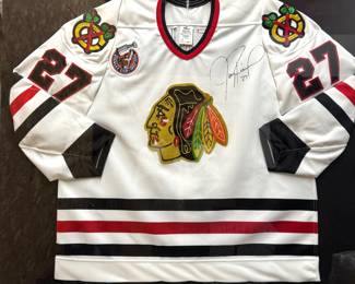 Jeremy Roenick Autographed Chicago Blackhawks Jersey – #27 Authentic NHL Memorabilia