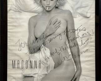 Madonna Signed 1992 ‘Sex’ Era Photo by Steven Meisel – Personalized Autograph, Rare Pop Icon Collectible