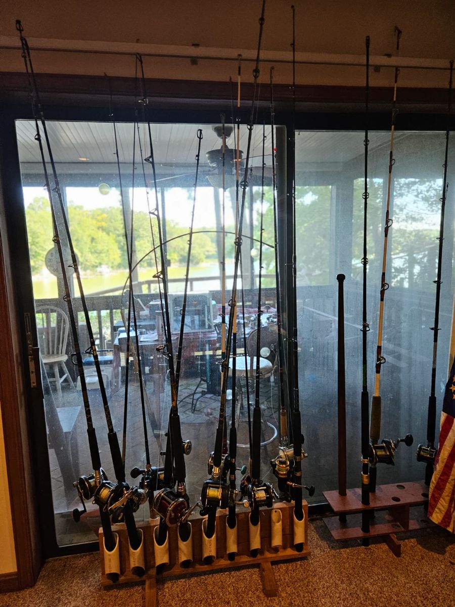 LARGE SELECTION OF FISHING RODS