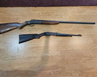 RIFLES REMINGTON LESMOK .22 SHORT & IVER & JOHNSON 21 GAUGE