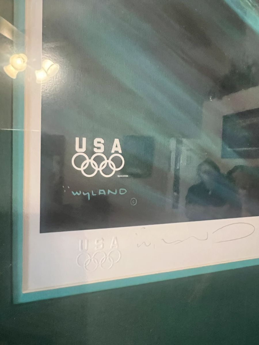 Wyland Olympics Dolphins signed 