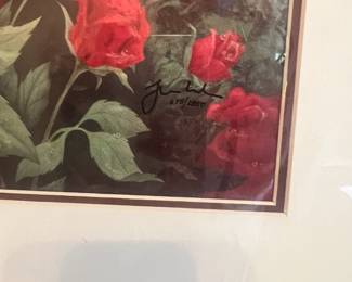more on the Thomas Kinkade Perfect Red Rose painting