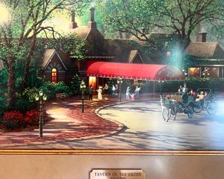 Thomas Kinkade Tavern on the Green - signed and #'ed