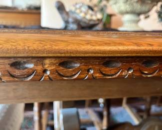photo of side of dining room table Bakers Furniture 1920's