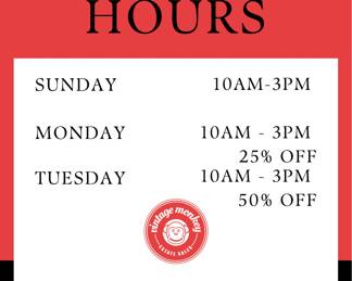 Black and White Marble Luxury Store Hours Flyer