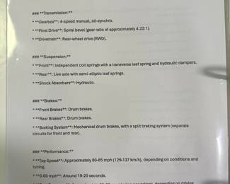 MG restoration manual with parts receipts and expenses associated with restoration.  