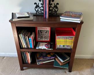Bookcase with books