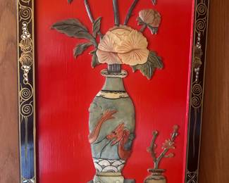 Chinese stone detail panels