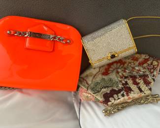 Orange Jimmy Choo handbag