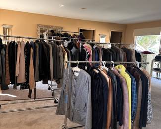 Sizes 2-8 all designer leather coats blazers and jackets. This is just some! 