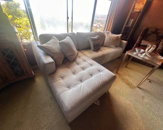 Natuzzi sofa with chase