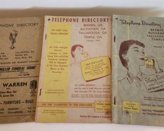 Vintage Telephone Books