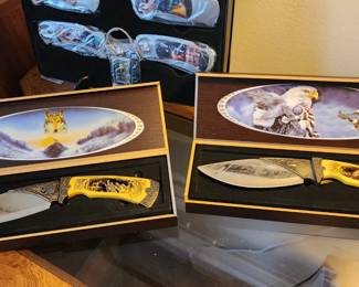 Selection of Pocket Knives and Large