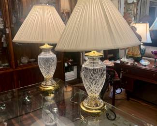 Pair of Waterford Lamps