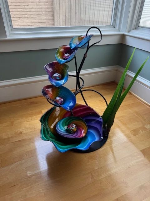 Bloyd glass fountain