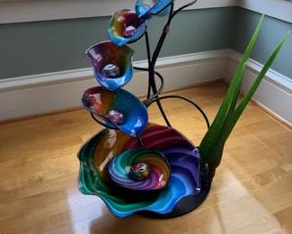 Bloyd glass fountain