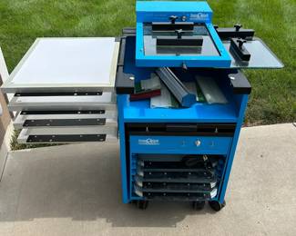 Green Earth Designs Slide a Print Commercial Grade Screen Printing System