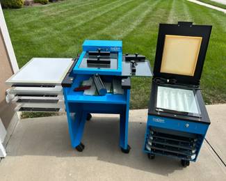 Green Earth Designs Slide a Print Commercial Grade Screen Printing System