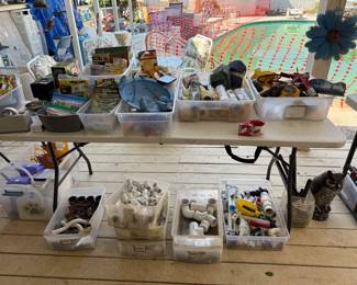 Painting supplies, plastic fittings