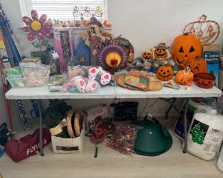 Easter, Halloween, Christmas items